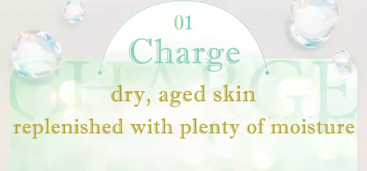 01Replenishes dry, aged skin with plenty of moisture